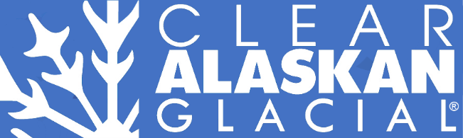 Clear Alaskan Glacial water logo